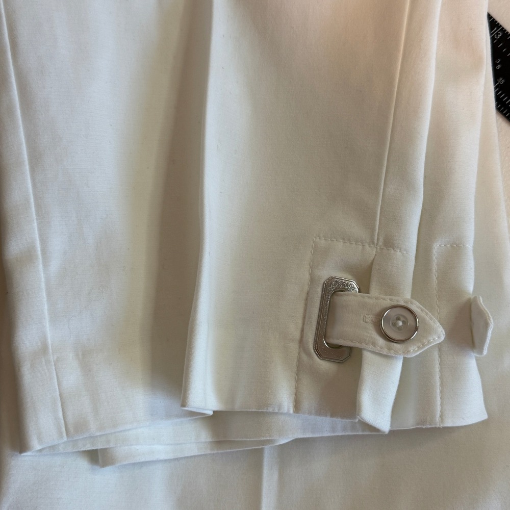 Rafaella Curvy White Capris Pants Cropped Capri Cropped Pants Size 6 - Picture 5 of 8